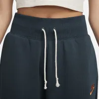 Nike Sportswear женская С высокой Талией оверсайз Fleece Sweatpants цвет зеленый