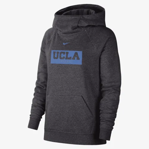 Nike College Essential (UCLA) жіноча Funnel-Neck Толстовка з капюшоном колір чорний