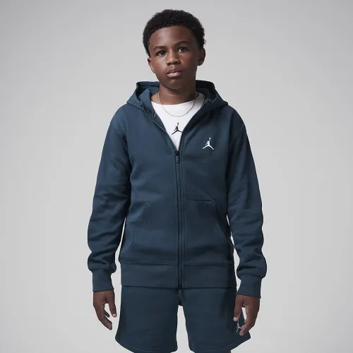 Nike Jordan Dri-FIT MJ Sport Big детские Statement Hoop Fleece Full-Zip Толстовка с капюшоном цвет зеленый