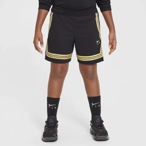 Nike Dri-FIT Fly Crossover Big детские (Girls') баскетбольные шорты (Extended Size) цвет черный