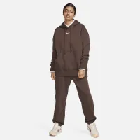 Nike Sportswear Phoenix Fleece женская оверсайз Pullover Толстовка с капюшоном цвет коричневый