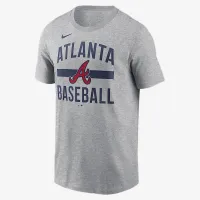Atlanta Braves Arched мужские Nike MLB футболка цвет серый