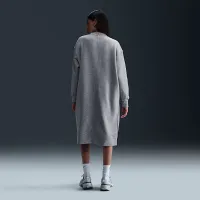 Nike Sportswear Phoenix Fleece жіноча оверсайз Long Cardigan колір сірий