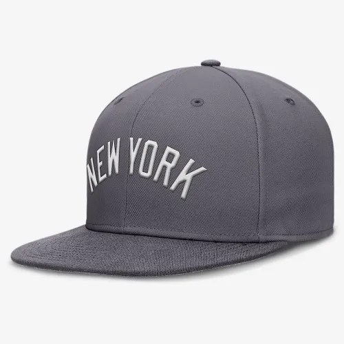New York Yankees True мужские Nike Dri-FIT MLB Fitted Hat цвет серый