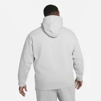Nike Solo Swoosh чоловічі Fleece Толстовка з капюшоном колір сірий