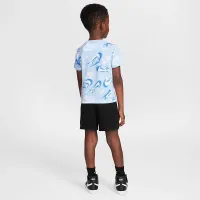 Nike Sportswear Toddler On the Move Printed Tee and French Terry шорты набор цвет черный