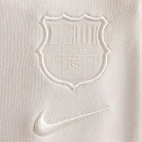 FC Barcelona Club Home Big детские (для мальчиков) Nike Soccer Long-Sleeve Crew-Neck свитшот цвет коричневый