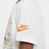 Nike Little дитячі Doodlevision футболка колір білий