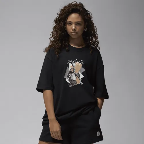 Nike Jordan жіноча оверсайз Graphic футболка колір чорний