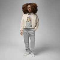 Nike Jordan Brooklyn Fleece женская Graphic Pullover Толстовка с капюшоном цвет серый
