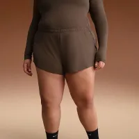 NikeSKIMS Airy жіноча Mini шорти колір коричневий