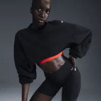 Nike Sportswear женская оверсайз French Terry Shrug цвет черный