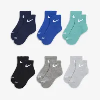 Nike Dri-FIT Performance Basics Little дитячі Ankle шкарпетки (6 пар) колір зелений