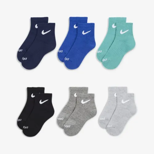 Nike Dri-FIT Performance Basics Little дитячі Ankle шкарпетки (6 пар) колір зелений