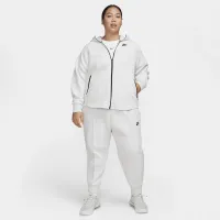 Nike Sportswear Tech Fleece Windrunner женская Full-Zip Толстовка с капюшоном (большие размеры) цвет серый