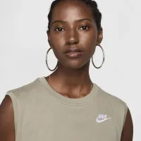 Nike Sportswear Club жіноча Sleeveless Cropped Top колір зелений