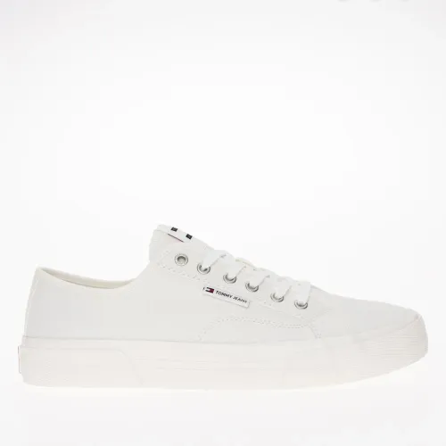 Кроссовки Tommy Hilfiger Lace-Up Canvas EM0EM01365-YBL - Белые