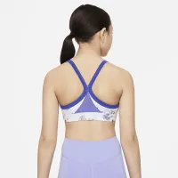Nike Indy Icon Clash Big дитячі (Girls') Sports Bra колір сірий