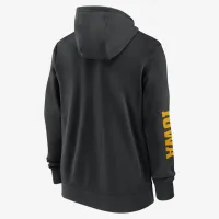Iowa Hawkeyes Sideline Team Issue мужские Nike College Full-Zip Толстовка с капюшоном цвет черный