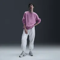Nike Sportswear Phoenix Fleece женская оверсайз Crew-Neck свитшот Pink