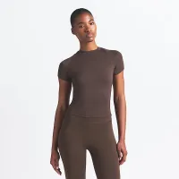 NikeSKIMS Airy женская Baby футболка цвет коричневый