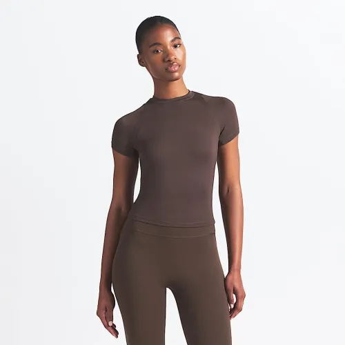 NikeSKIMS Airy женская Baby футболка цвет коричневый