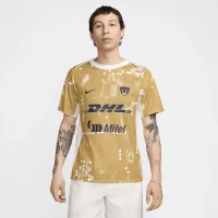 Pumas UNAM Academy Pro Men's Nike Dri-FIT Soccer Short-Sleeve Pre-Match Top Brown