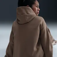 Nike Sportswear Phoenix Fleece жіноча оверсайз Pullover Толстовка з капюшоном колір коричневий