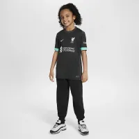 Liverpool FC 2024/25 Stadium Away Big детские Nike Dri-FIT Soccer Replica Jersey цвет черный