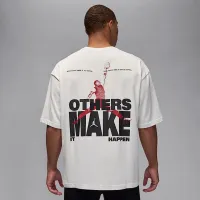 Nike Jordan мужские оверсайз Reissue футболка цвет белый