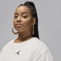 Nike Jordan Essentials жіноча Girlfriend футболка (великі розміри) колір білий