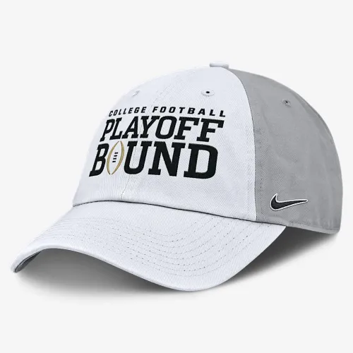SMU Mustangs 2025 College Football Playoff Bound Club мужские Nike College Adjustable Hat цвет белый