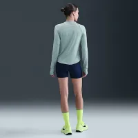 Nike Swift женская Dri-FIT UV Long-Sleeve Crew-Neck Running Top цвет зеленый