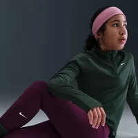 Nike One Big дитячі (Girls') Dri-FIT З високою талією лосіни колір червоний