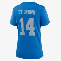 Amon-Ra St. колір коричневий Detroit Lions жіноча Nike NFL Game Football Jersey блакитний