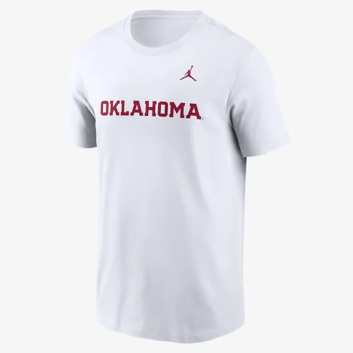 Nike Oklahoma Sooners Primetime Wordmark чоловічі Jordan College футболка колір білий