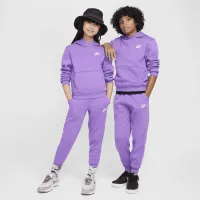 Nike Sportswear Club Fleece Big детские Pullover Толстовка с капюшоном цвет фиолетовый