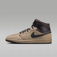 Nike Air Jordan 1 Mid чоловічі Кросівки колір коричневий