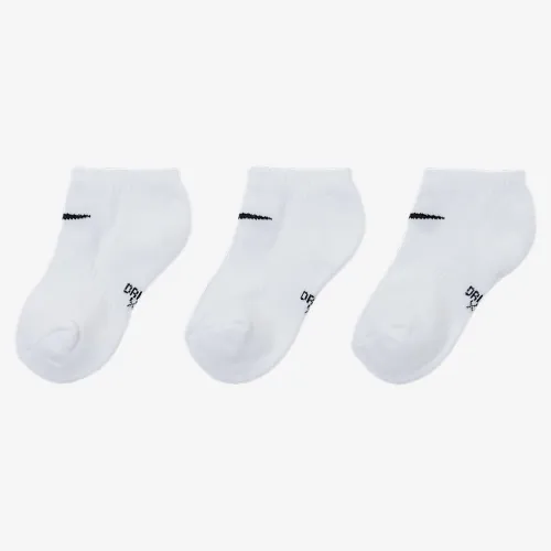 Nike Dri-FIT Performance Little дитячі No-Show шкарпетки (3 пар) колір білий