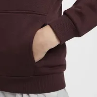 Nike Sportswear Club Fleece Big детские Full-Zip Толстовка с капюшоном цвет красный
