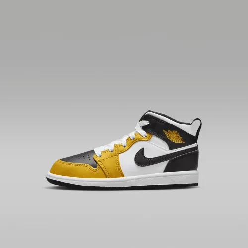 Nike Jordan 1 Mid Little Kids' взуття Yellow