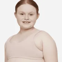Nike Dri-FIT Alate All U Big дитячі (Girls') Sports Bra (Extended Size) колір коричневий