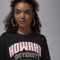 Nike Jordan x Howard University жіноча футболка колір чорний