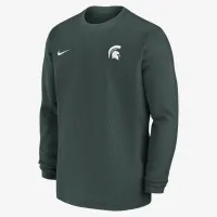 Michigan State Spartans Sideline Coach чоловічі Nike College Long-Sleeve Top колір зелений