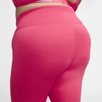 Nike One женская С высокой Талией 7/8 лосины с карманами(большие размеры) Pink