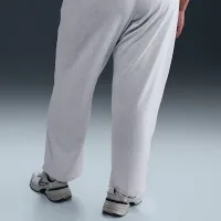Nike Sportswear Chill Terry женская Mid-Rise French Terry Open-Hem Sweatpants (большие размеры) цвет коричневый