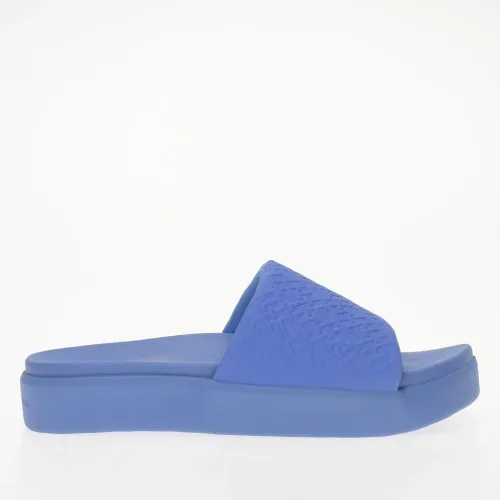 Шлёпанцы Tommy Hilfiger Monogram Pool FW0FW07855-C30 - Голубые