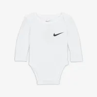 Nike Essentials Baby (0-9M) 3 пари Long Sleeve Bodysuits колір білий