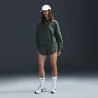 Nike Sportswear Phoenix Fleece женская Over-оверсайз Pullover Толстовка с капюшоном цвет зеленый