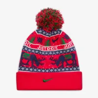 Nike Peak Big детские Standard Cuff Beanie цвет красный